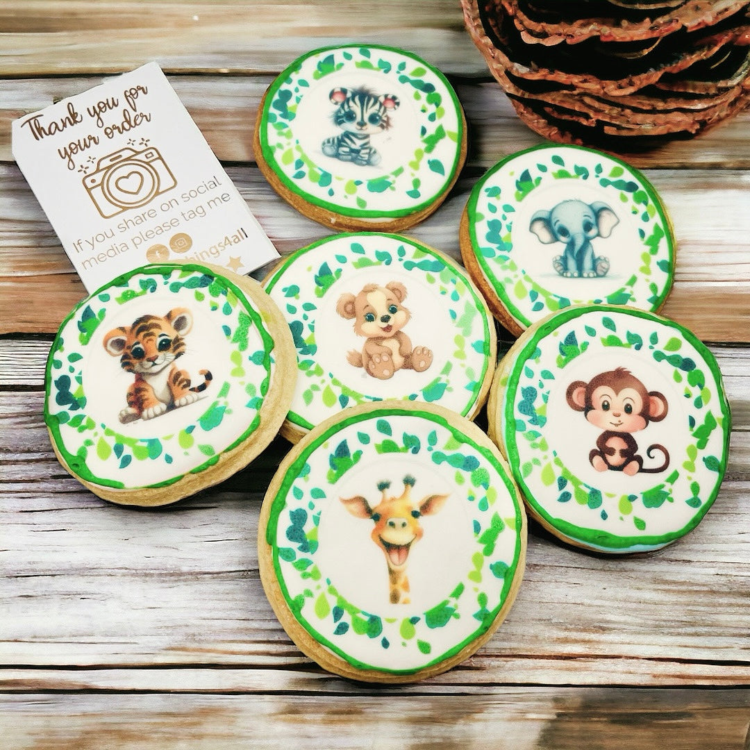 Wild Animals / Jungle leaves Biscuits