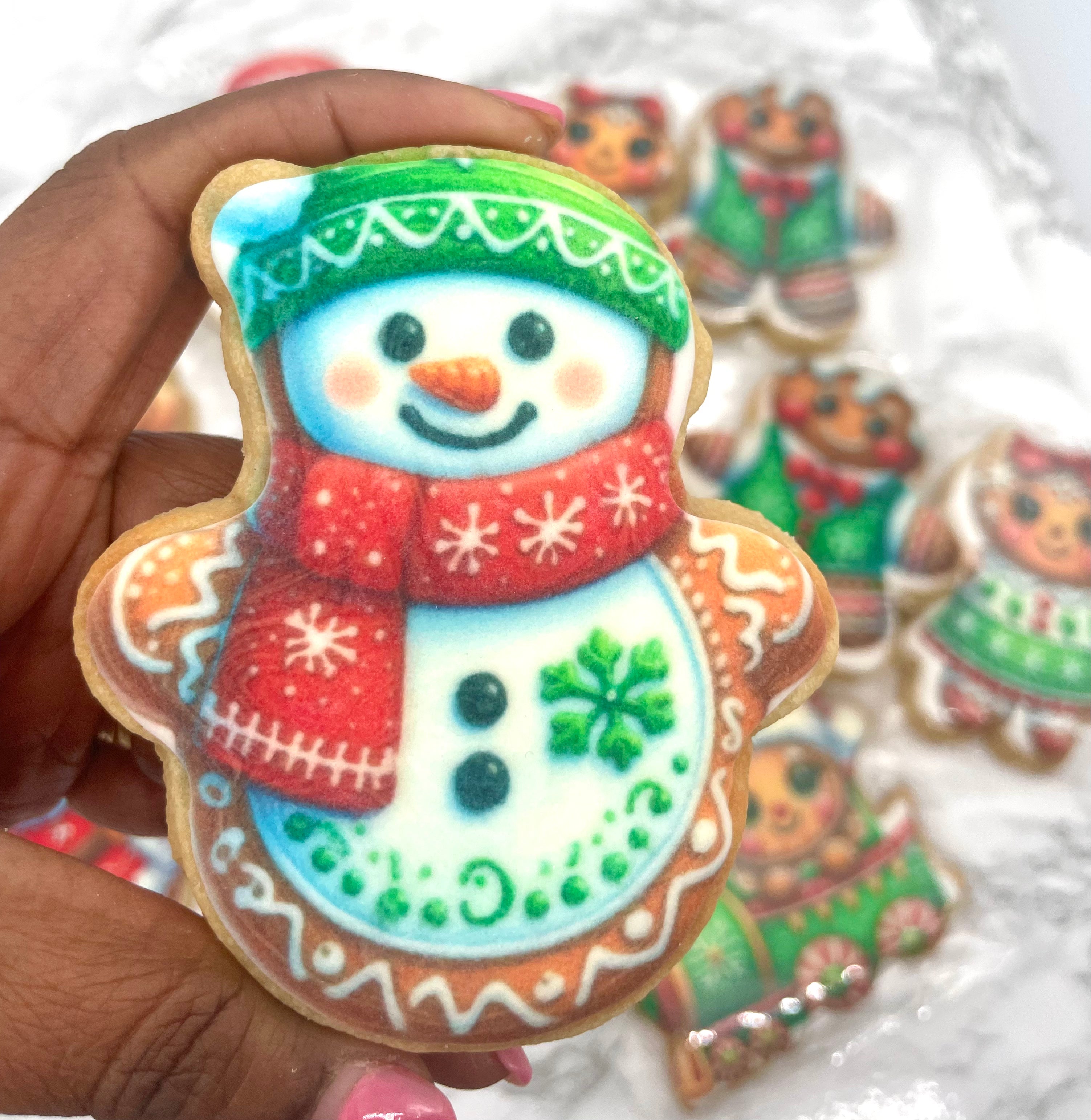2 for £7 Snowman Cookie / Biscuit
